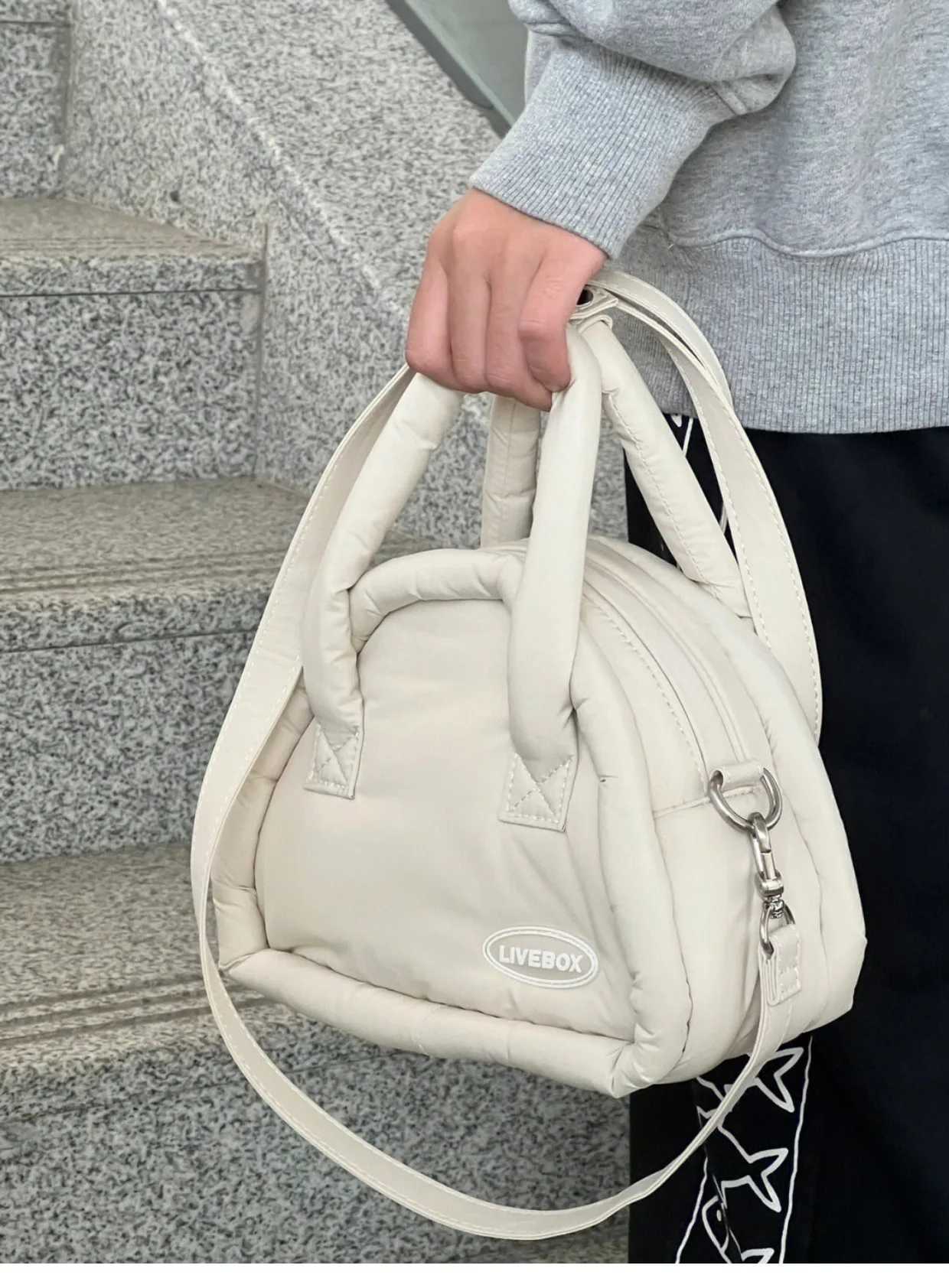 Liki Cute Temperature Drop Cloud Handbag Womens New Autumn/Winter Shoulder Cross Bag Y250319