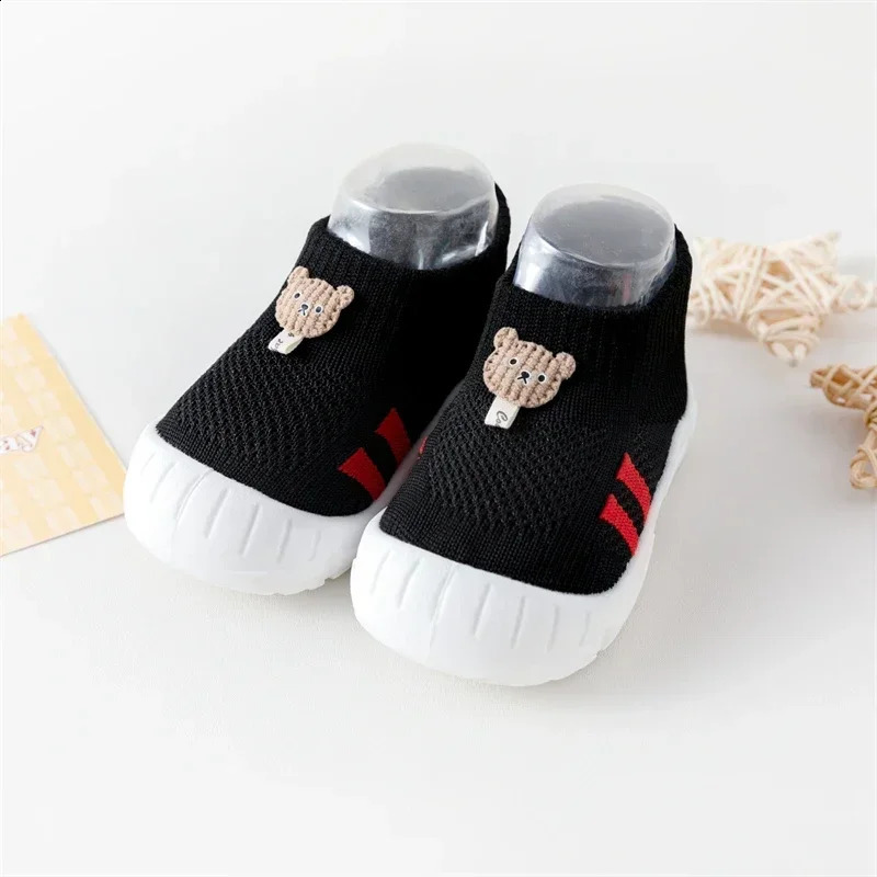 Shock-absorbing Elasticity Toddler Shoes Fashionable Spring and Autumn Fashionable Baby Socks Shoes Suitable for Babies 250319
