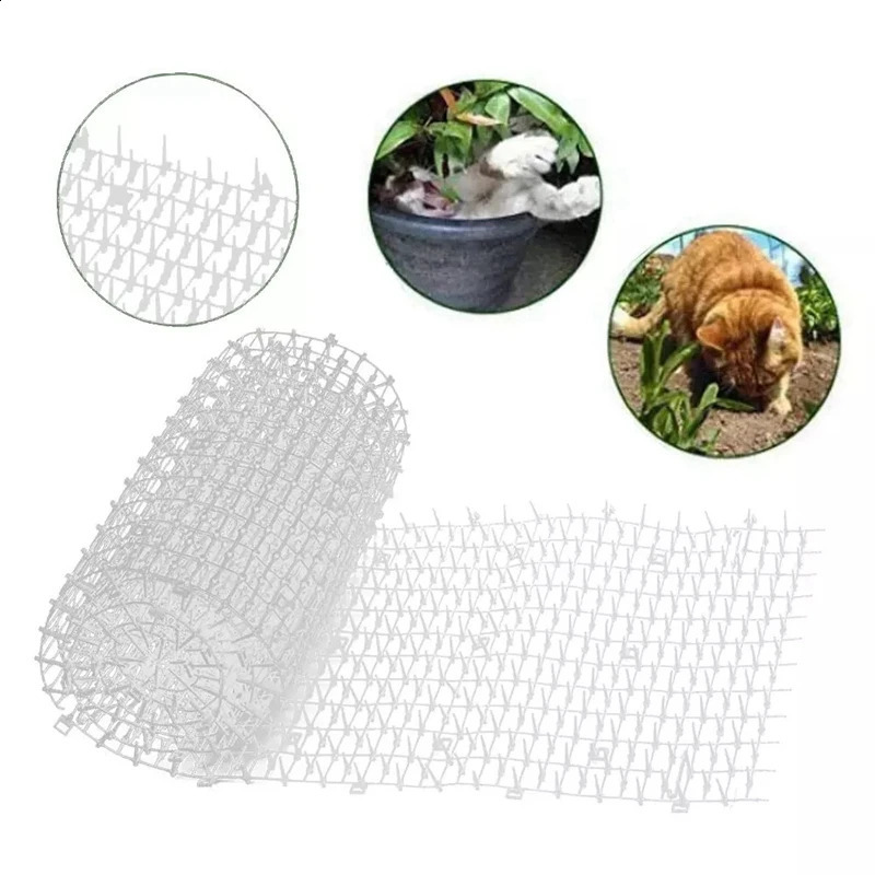 Household Garden Cat Scat Mat Prickle Strip Anti Dog Repellent Deterrent Spike Flower Plant Protector 250312