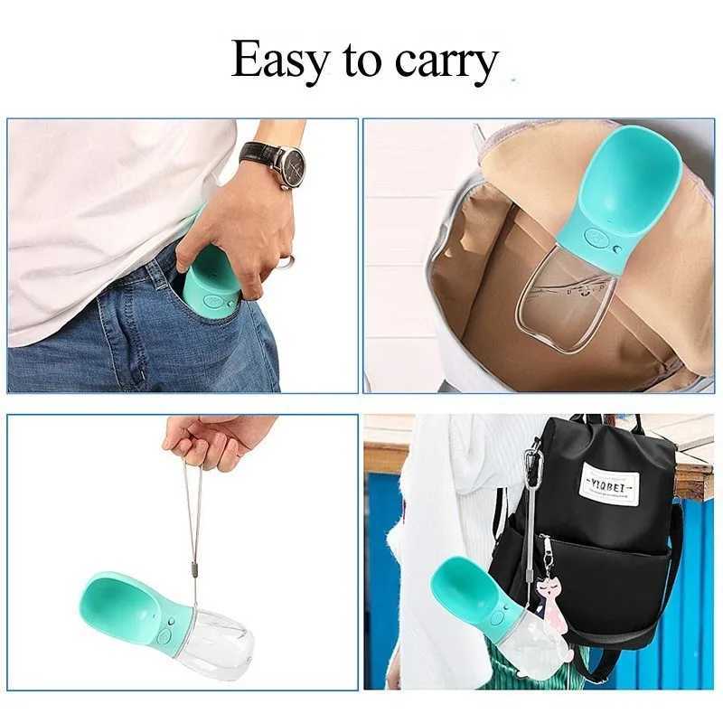 350/550ML portable pet dog water bottle suitable for small dogs travel dogs puppies cats beverage bowls bulldog water dispensers Y250319