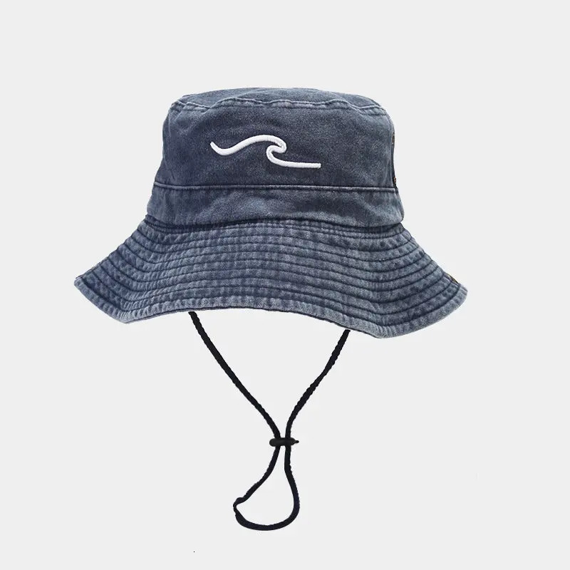 Spring Cotton Embroidered Pattern Bucket Hat Fisherman Hat Outdoor Travel Sun Cap For Men And Women 127 250320