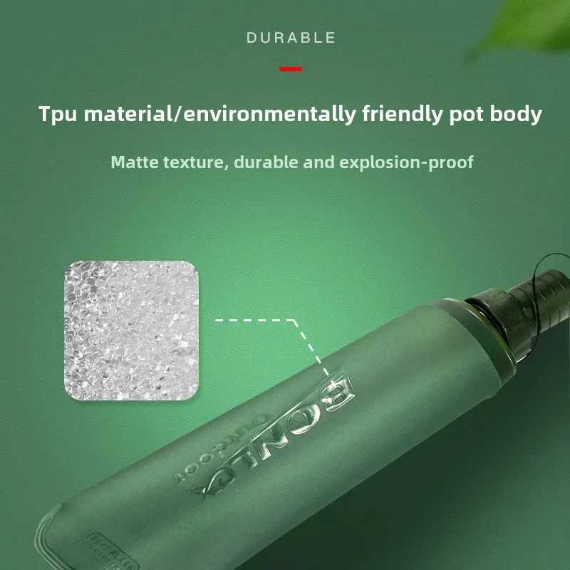 250/500ml ultra light folding water bag TPU outdoor sports equipment Hiking Running soft Flask water bottle Y250319