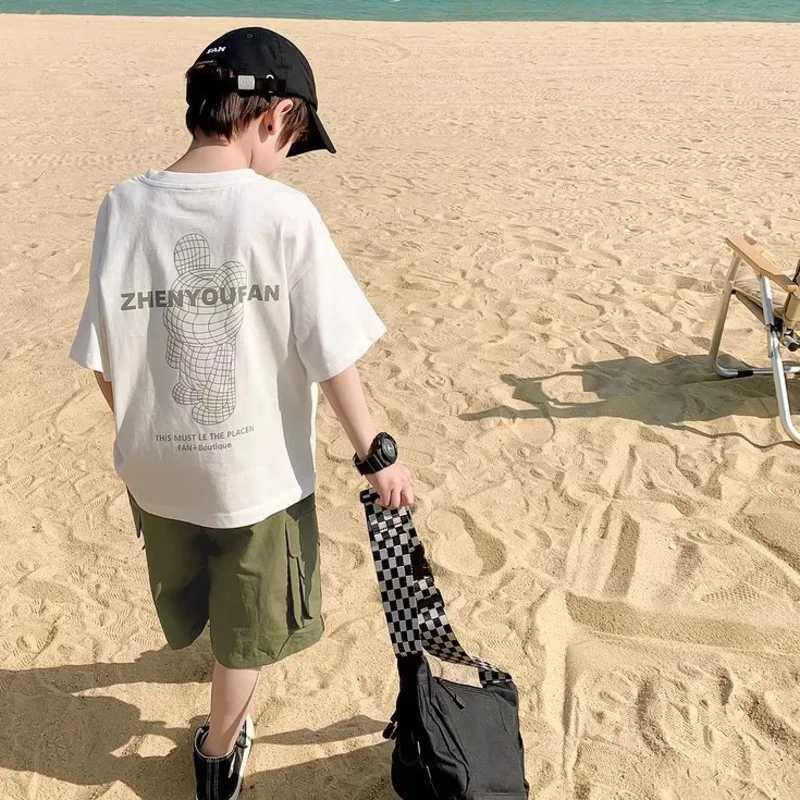 Short sleeved T-shirt childrens T-shirt baby summer clothing baby T-shirt boys clothing boys topT250320