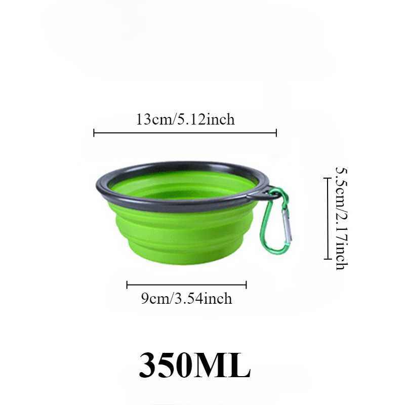 Outdoor dog bowl foldable portable small dog beverage container wear-resistant and drip proof cat bowl travel pet accessories Y250319