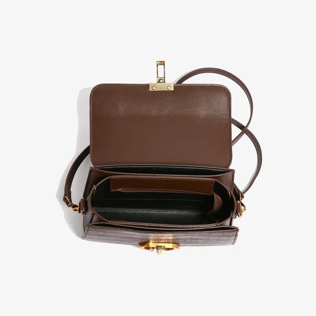 Small Leather Armpit Bags for Women Chain Shoulder Crossbody Bag Ladies Vintage Underarm Handbags Summer Y250319