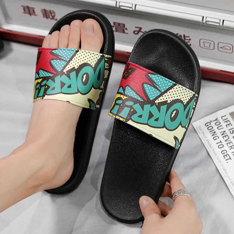 Mens slippers sandals bathroom slippers mens slippers soft and comfortable N-Slip couple Wenhe shoes neutral Fi Y250320