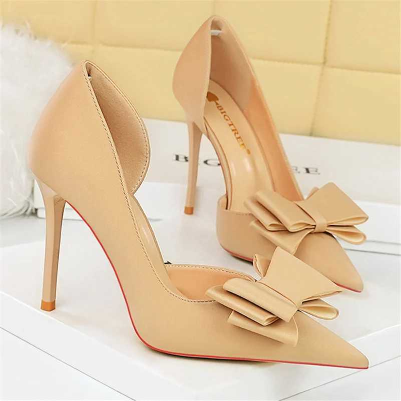 Wen 10.5cm High H Satin Silk Knot Purple Pump Womens Wedding Bride Escarpin Blue Green Peach Fi Party Shoes Y250319