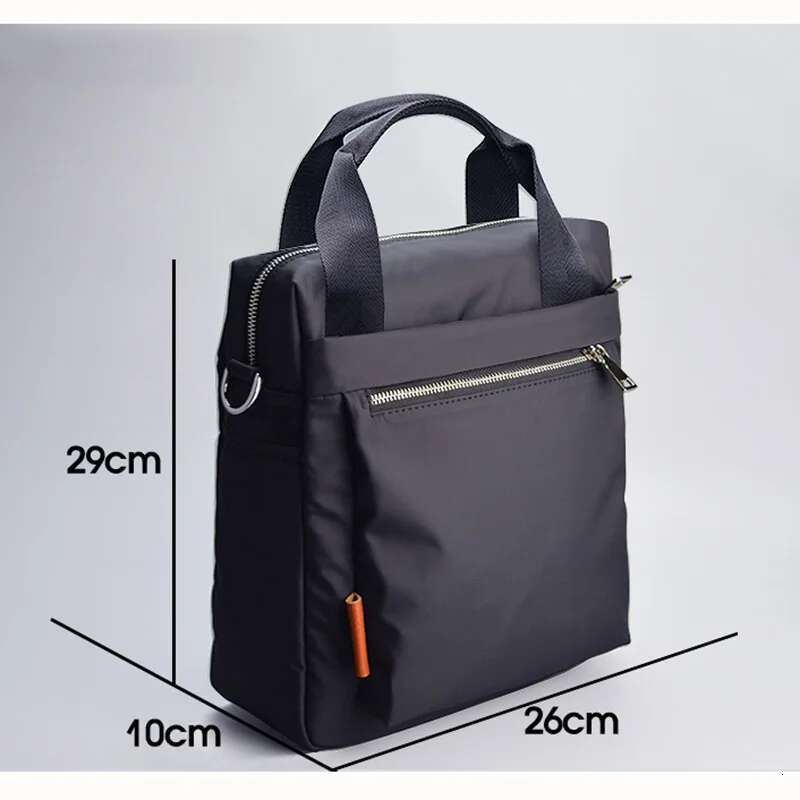 New Men's Shoulder Bags Waterproof Wear-Resistant Multi-Function Large-Capacity Vertical Simple Business Outdoor Casual Handba