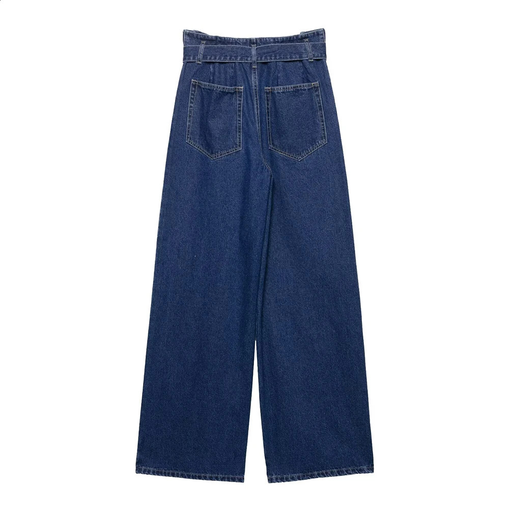 womens fashionable European and American casual collar long sleeved denim top high waisted jeans set 250319