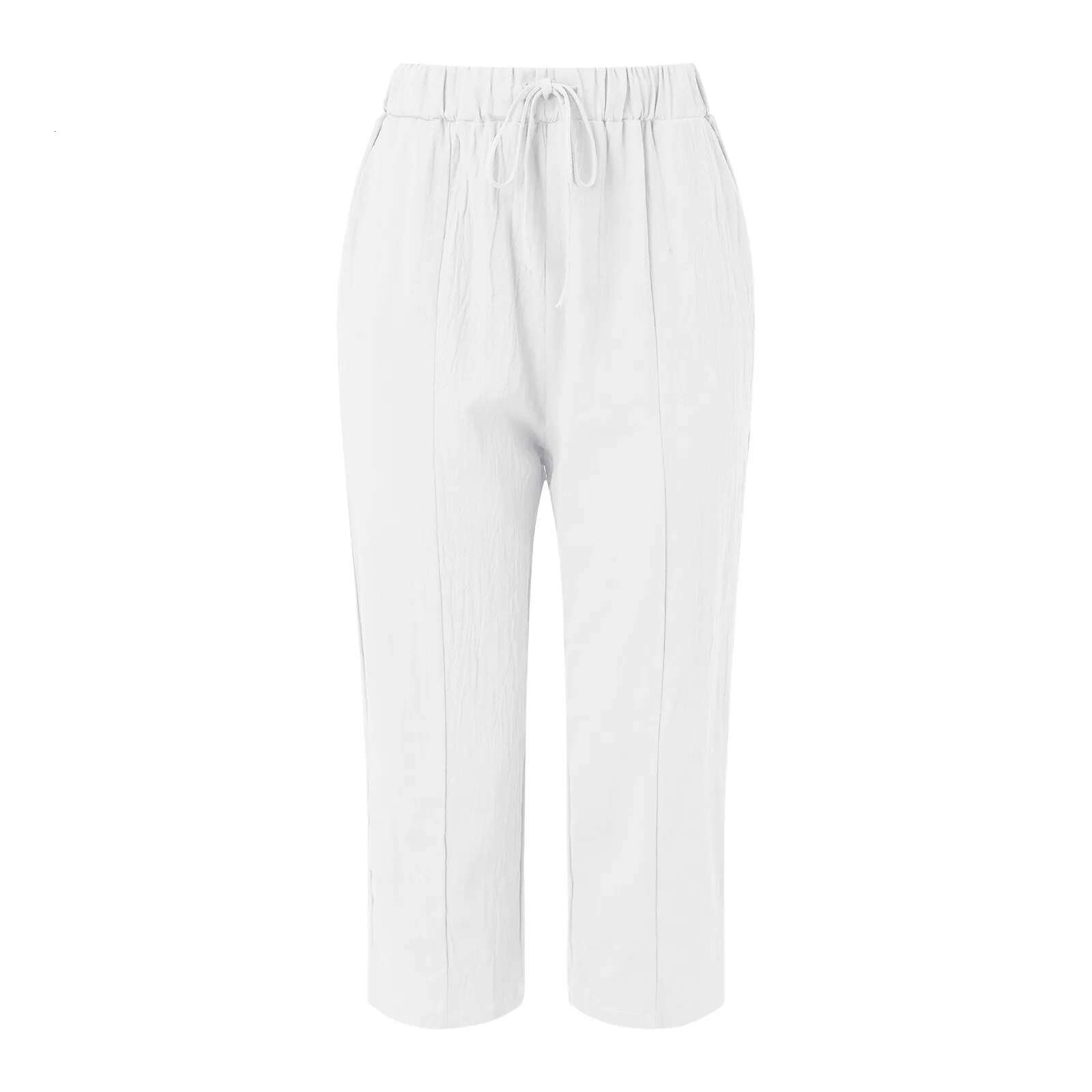 Casual Cropped For Women Elastic Waist Wide Leg Trouser Streetwear Business Baggy Sweatpants Summer Short Pants