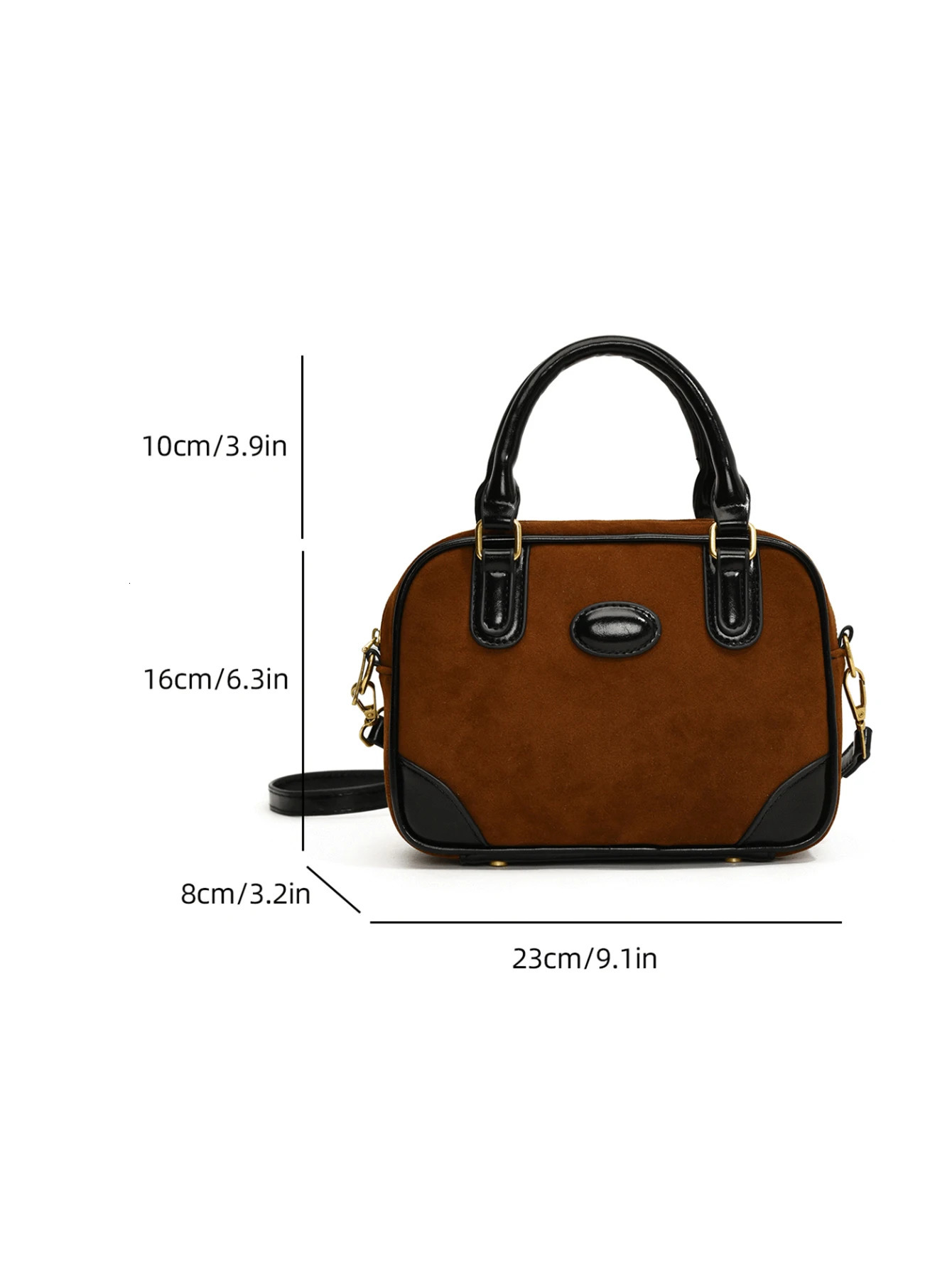 Retro matte handheld bowling bag for autumn simple casual shoulder bag high-end crossover bag 250318