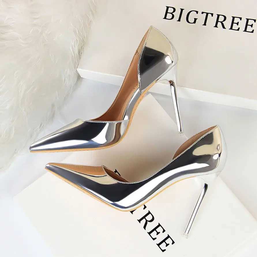 New white ultra-high slim high-heeled shoes with H-pump Abstract Point toe thin heel party shoes Wan high heel workwear shoes Y250319