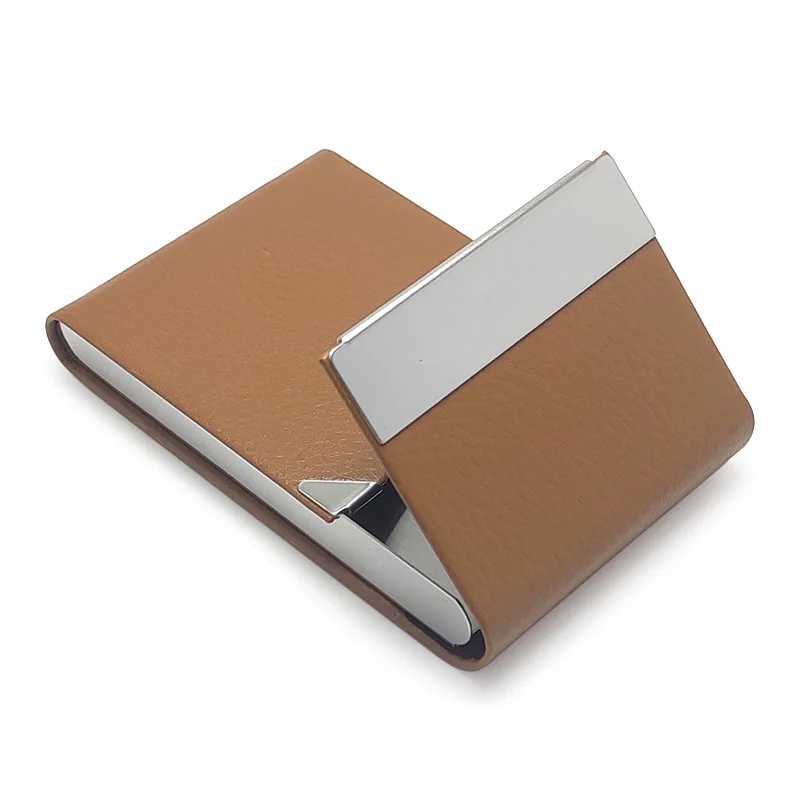Multifunction Stainless Steel Cigarette Case PU Cigar Storage Box Tobacco Holder 1 PC Card Cases Smoking AccessoriesC250319