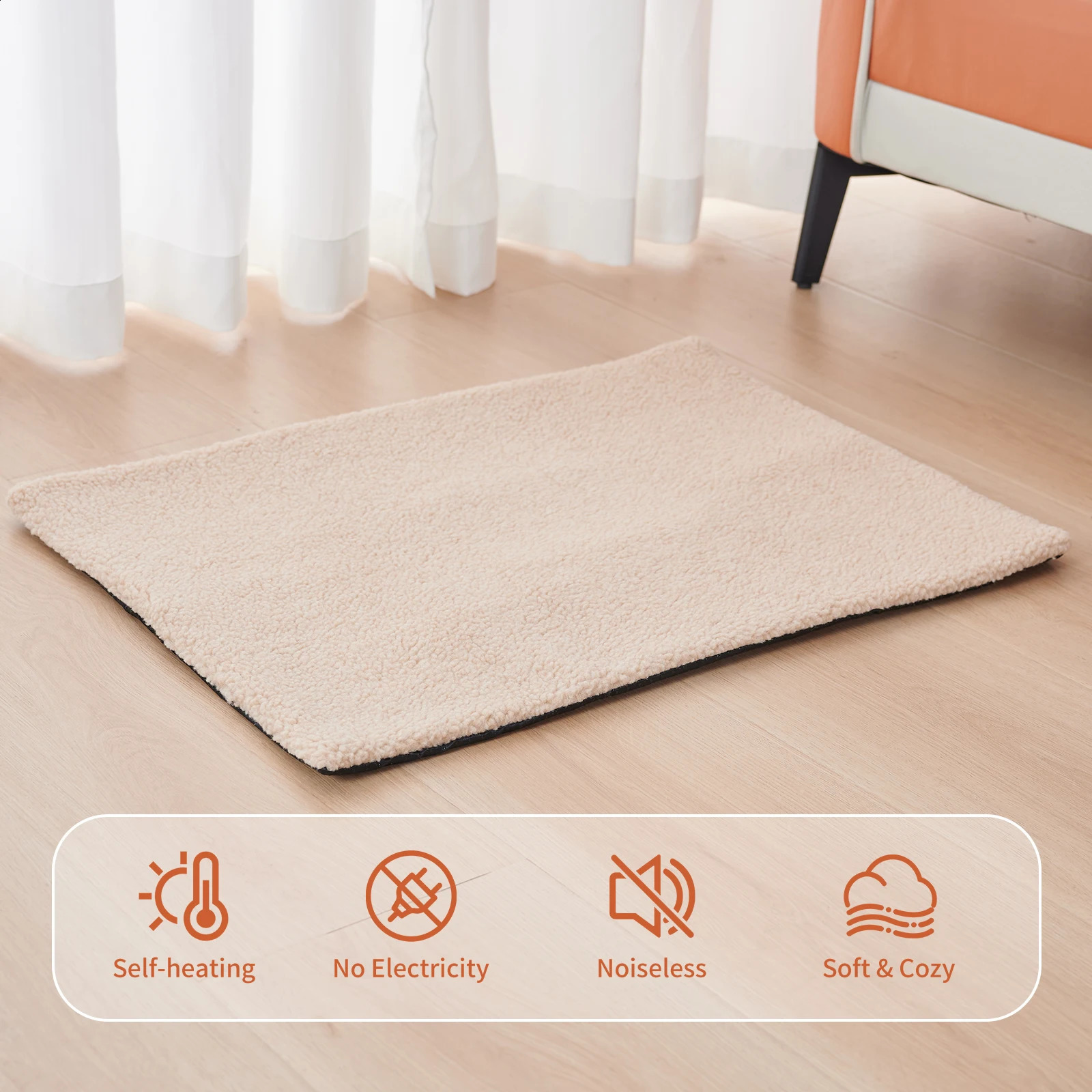 Self heating pet mats felt dog warming cat washable 250312