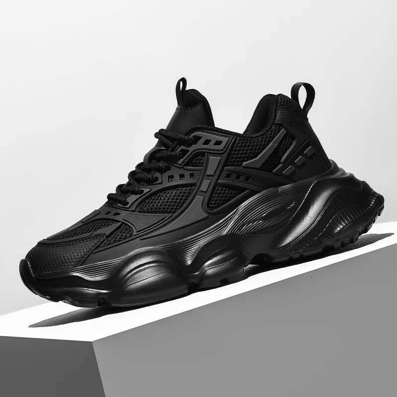 2025 new men's running shoes platform, walking skateboard, high-quality street designer, fashionable sports shoes for men