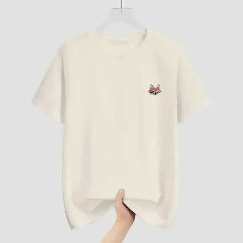 2025 Summer French Fashion Brand Fox Print Star Same Cotton T-shirt Summer Boys and Girls Short Sleeved Top T-shirtluxuryT250320