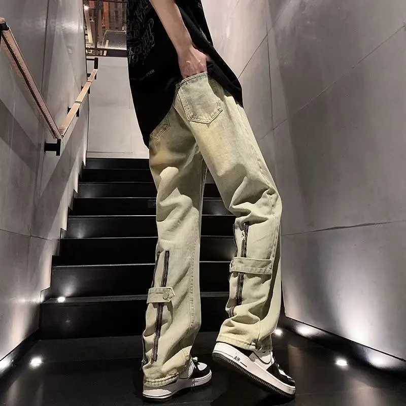 Casual Pants Y2k Baggy Jeans Y2k Streetwear Trousers Male Denim Shorts Flared Jeans Men Clothing Jean Man Mens Mens Cargo NewT250319
