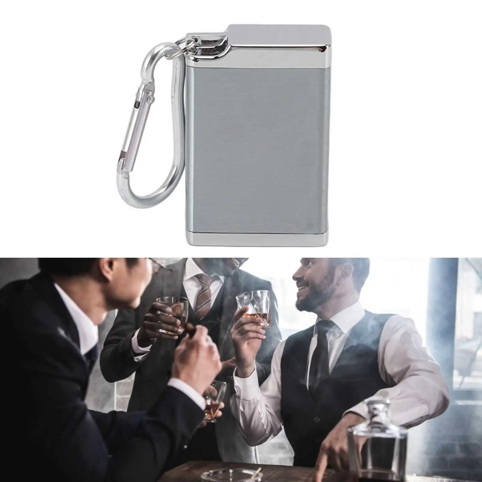 Portable Mini Fireproof Ashtray with Lid - Modern Design Perfect for gift IdeaC250319