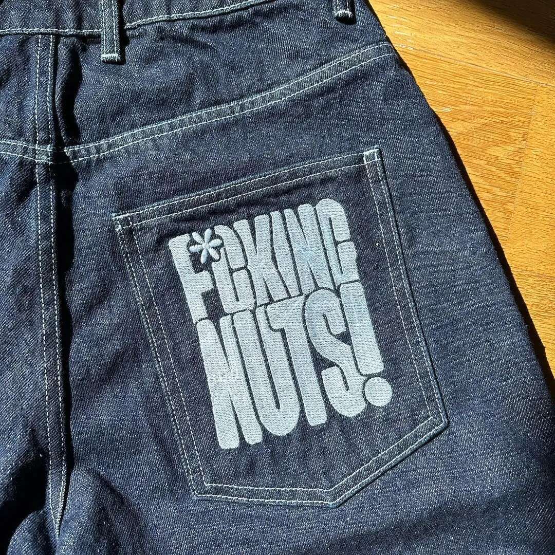Summer Fashion Casual Y2k Hip Hop Denim 2023 New Haruku Punk Rock Gym Male Shorts Vintage Loose Knee Length Pants Beach