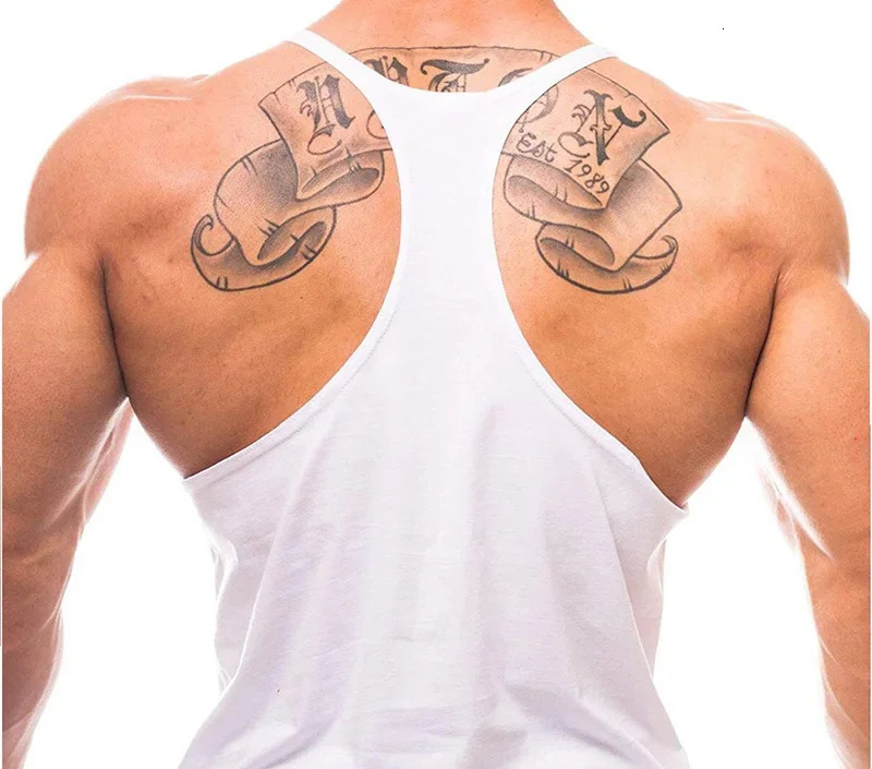 Gym Man Workout Bodybuilding Shirt Men Singlets Stringer Undershirt Vests Tank Top Vest Mens Clothes Clothing Muscle Gyms 250320