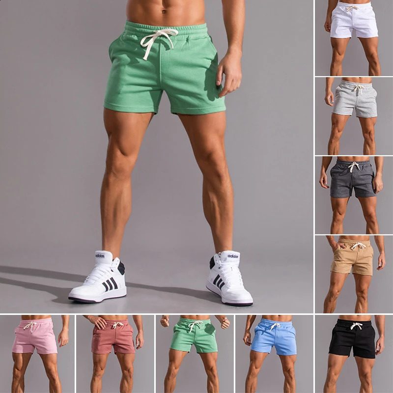 Summer Running Sport Shorts Men Quick Dry Gym Jogging Shorts Beach Pocket Bodybuilding Fitness Shorts Male Gym Clothing 250319
