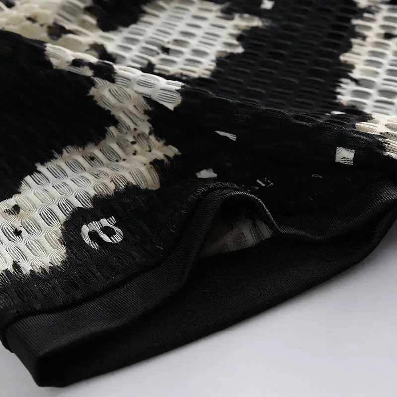 Fashion O-Neck Short Sleeve Printed Letter Tie Dye T-Shirts Men Clothing 2024 Summer New Loose All-match Tops Casual Tee ShirtT250319