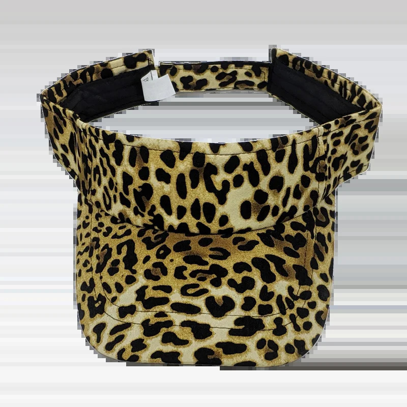 Daily Cap Fashion Summer Visor Hat Leopard Print Women Visor Cap Sun Protection for Ladies 250320