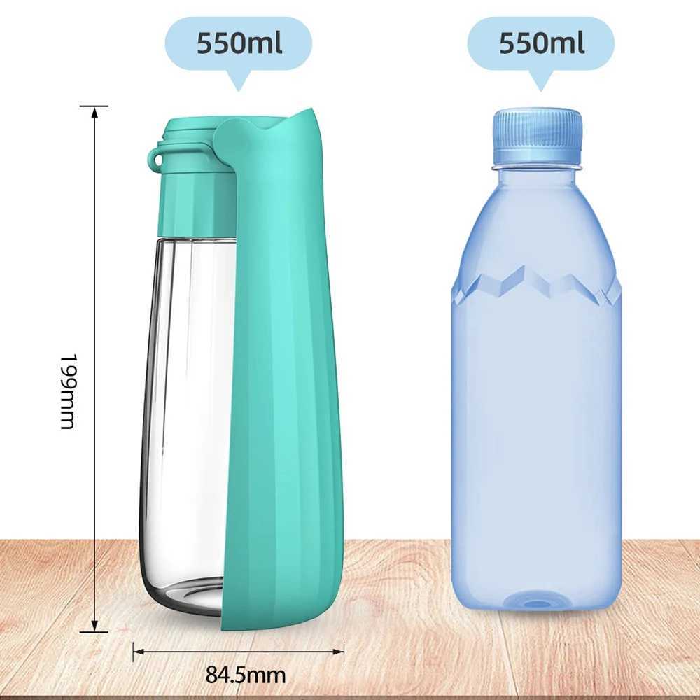 Outdoor portable dog water bottle suitable for small dogs cats leak proof high-capacity pet beverage bowls Labrador Retriever supplies Y250319