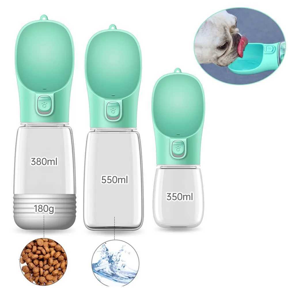 Portable dog water bottle food and water container used for dog pet feeders bowls outdoor travel beverage bowls drinking bowls water dispensers Y25031