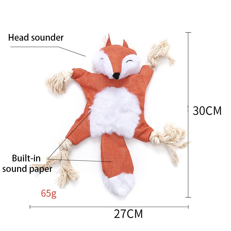 Sounding Plush Cleaning Tooth Training Interactive Fun For Dog Play Pet Supplies Dog Accessories Bone Molar Chew Cute Chew Toy