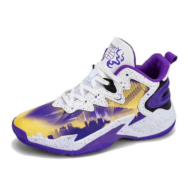 Top childrens basketball shoes with rubber soles for 2025 non slip boys sports shoes casual and breathable running coachW250320