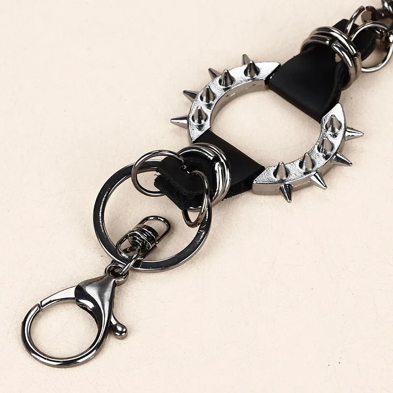 Gun Balck Color Hip-hop Pants Belt Chains Jewelry Accessories 250320