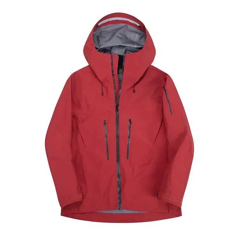 ARC Embroidery Alpha SV 7th Three Layer Outdoor Waterproof Windbreaker Hiking Jackets Mens Womens High Quality Camping Coat W250320