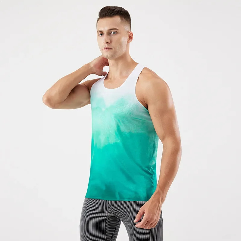 Fitness Vest Men Marathon Lightweight Women Racerback Couple Running Quick Dry Tank Tops Gym Clothing Traning Sports Singlet Man 250319
