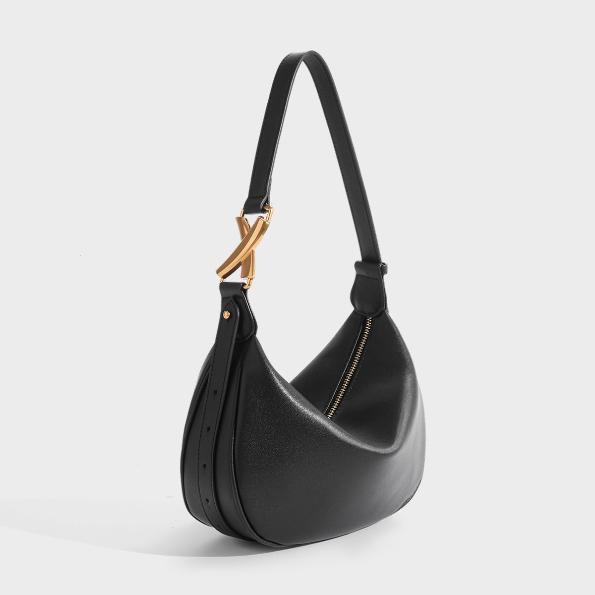 Leather Niche Designer High End Armpit Moon New French Versatile Shoulder Women S Bag Shoulder Bags