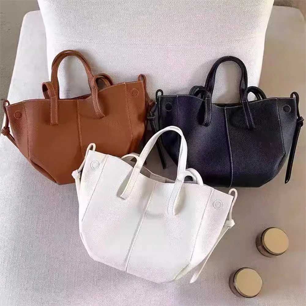 Soft leather niche wing bag high-end sensory large capacity handbag Y250319