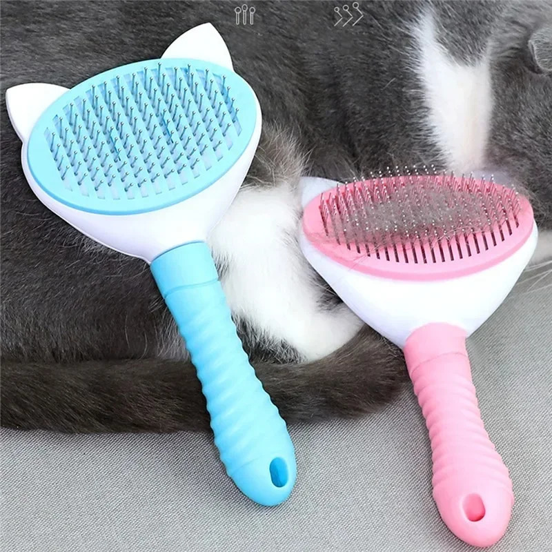 Pet comb cat cleaning supplies highquality selfcleaning brush professional dog grooming gloves bath 250318