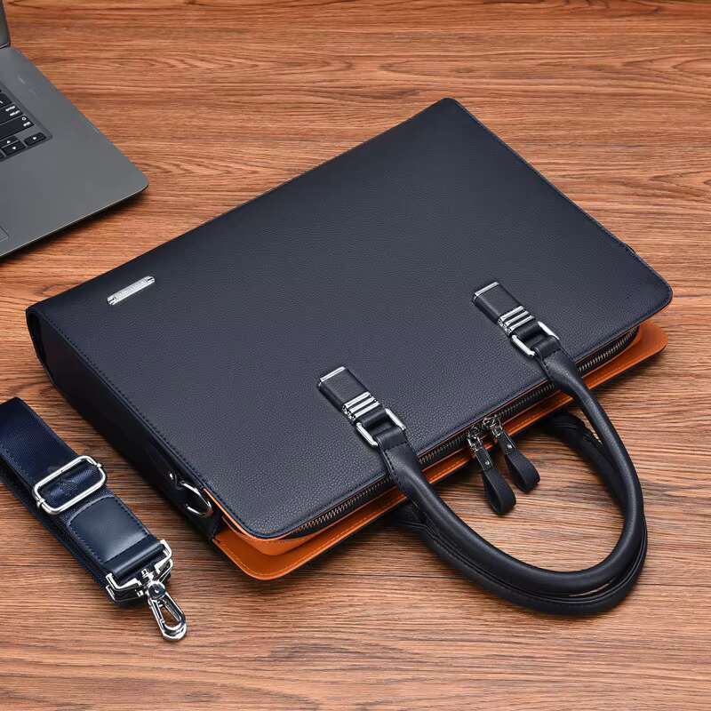 Briefcase Men: Hot High-Capacity PU Leather Office Briefcases For Men, Laptop Business Bag Men: Men,