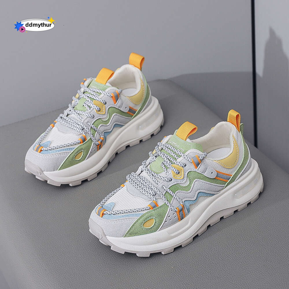CRLAYDK 2024 Women's Chunkt Platform Sneakers Mesh Breathable Dad Shoes Casual Lace-Up Walking Fashion Running Sports Tennis ddmythur