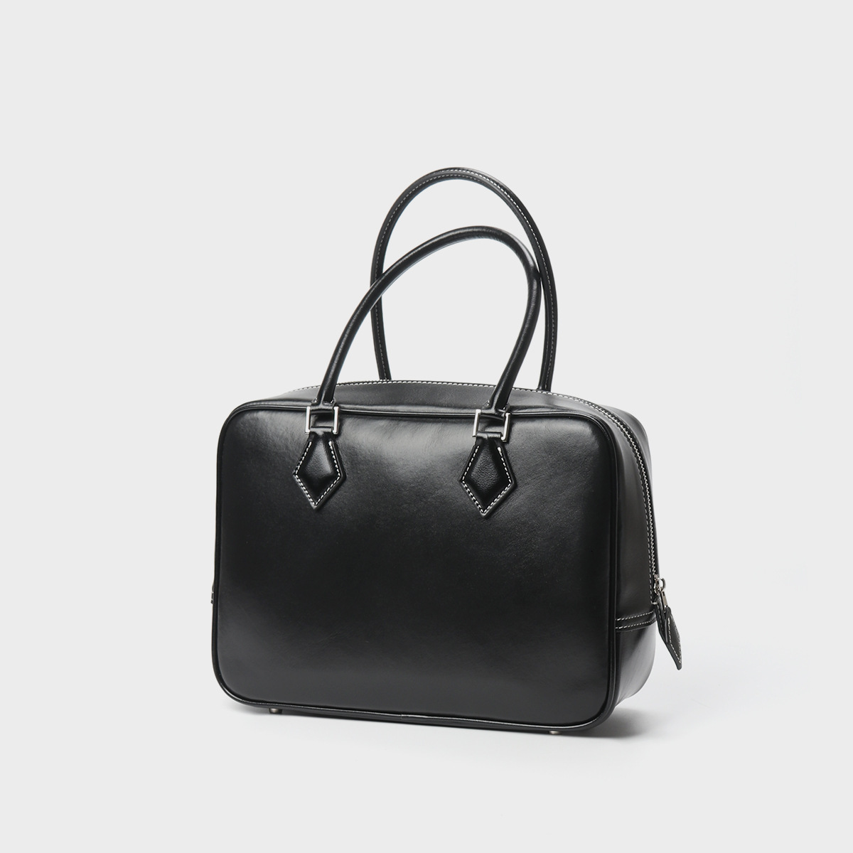 New Genuine Women S Top Layer Cowhide Bowling Ball Swift Leather Hand Held Small Square Bag Feather Bag Shoulder Bags
