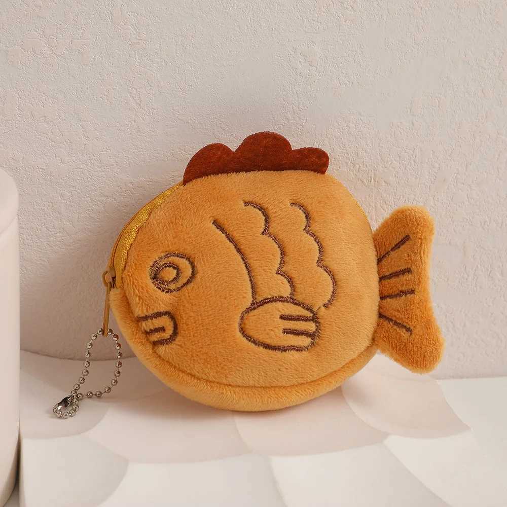 Cartoon Doll Keychain Cute Plush Keychain for Women Gift Idea for Girls Taiyaki Design Car KeychainXJ250319