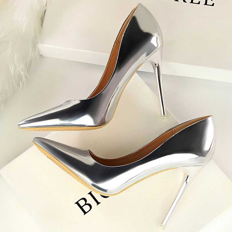 Bigtree Shoes Classic Pump Patent Leather Warm Pump Fi Warm Wedding Shoes High H Stiletto High Heels 10.5cm 7.5cm Womens Shoes Y250319
