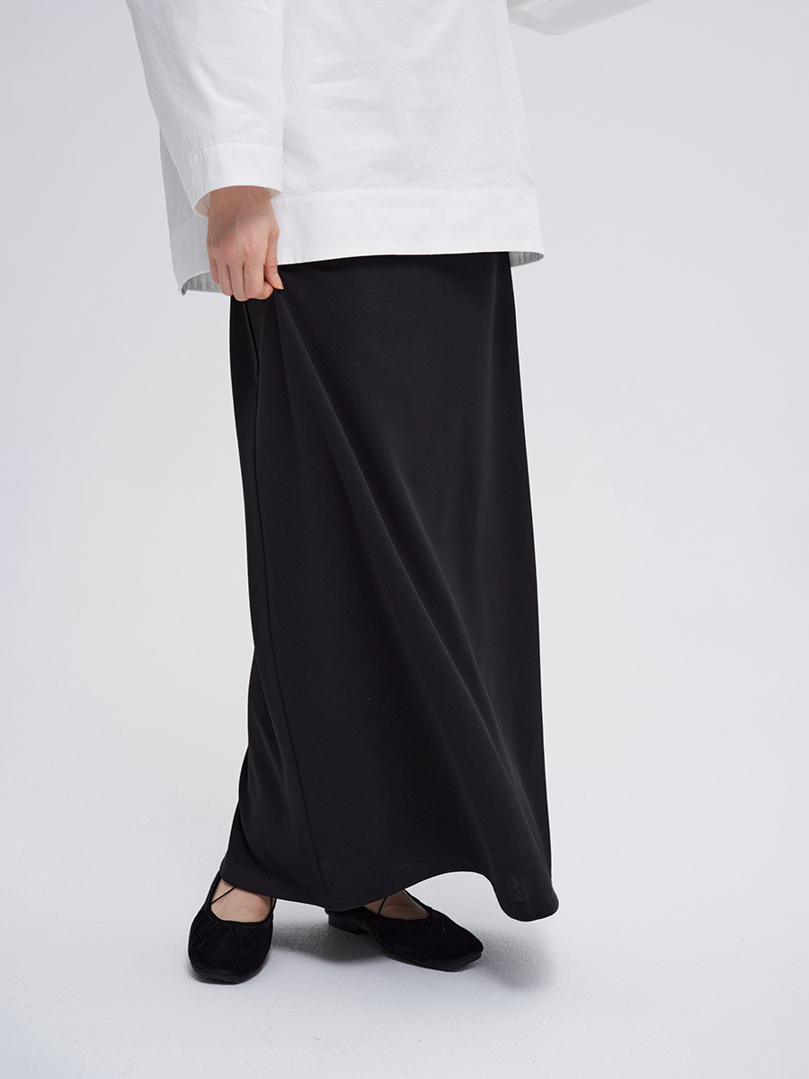 LO5210 A5 master quality Spring iron-free drape anti-wrinkle versatile high-end a-line skirt for women