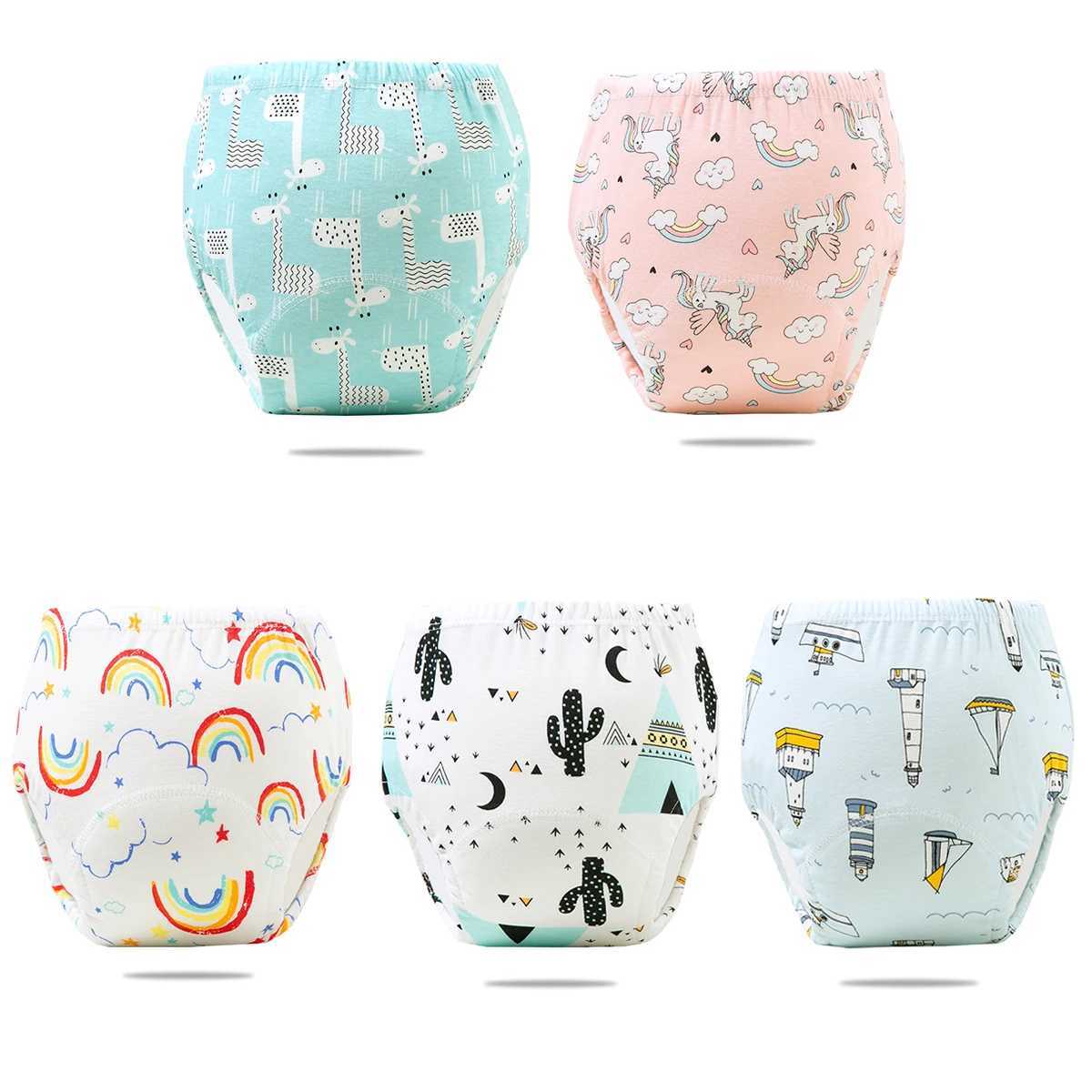 1PC Baby Cotton Diaper Infant Cloth Nappy Breathable Toilet Training Pants Reusable Cotton Newborn Baby Training Pants 0-3Year Y250320