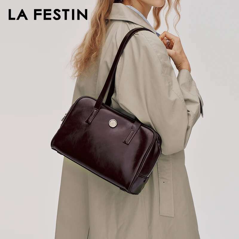 LA FESTIN Original 2024 New Tote Bags Large Capacity Shoulder Designer Bag Office Package Handbag Women