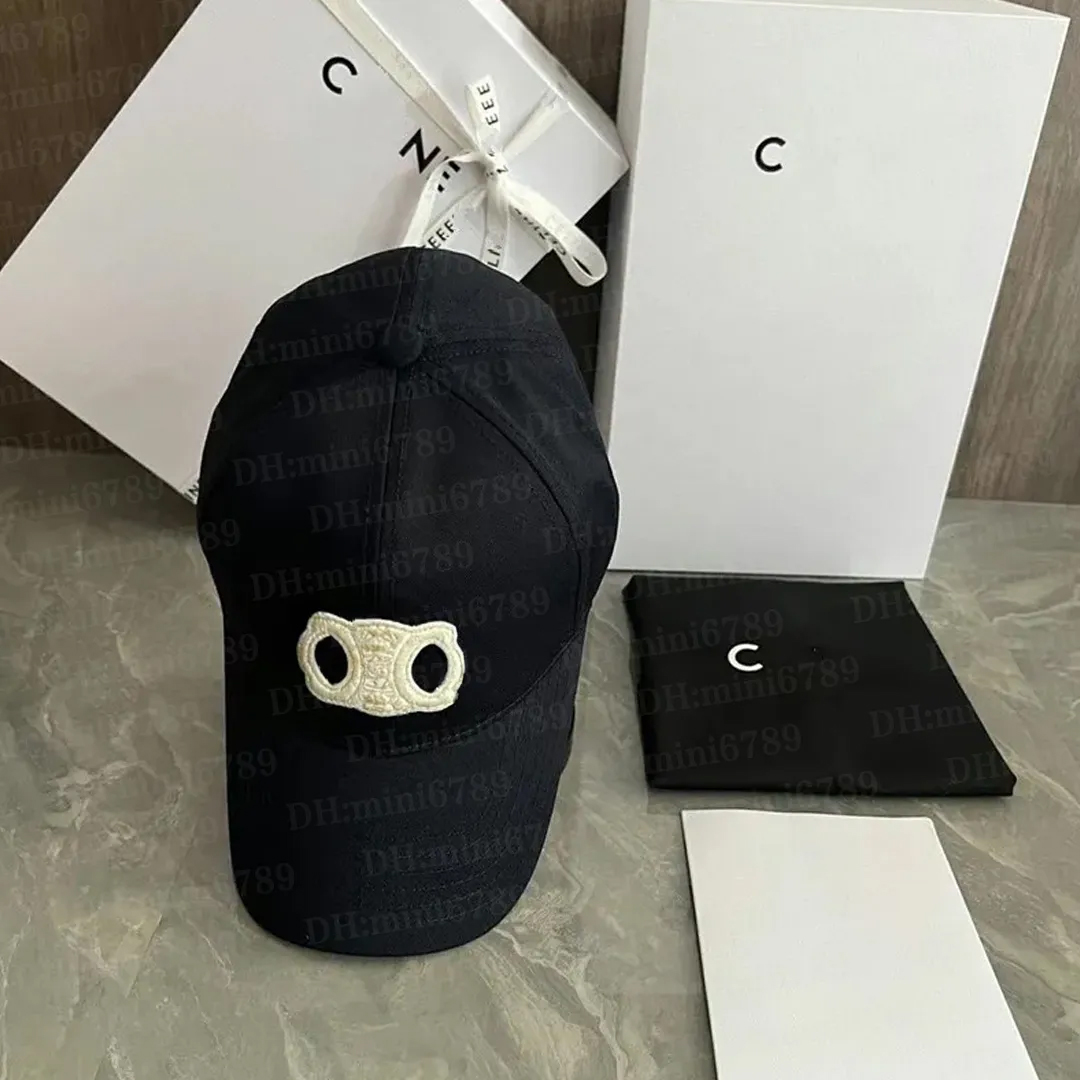 Designer Celins Baseball Cap Denim Hat Classic CL Arc de Triomphes Embroidery Canvas Baseball Cap High Quality Fashion Sports Cap Beach Travel Sun Hats