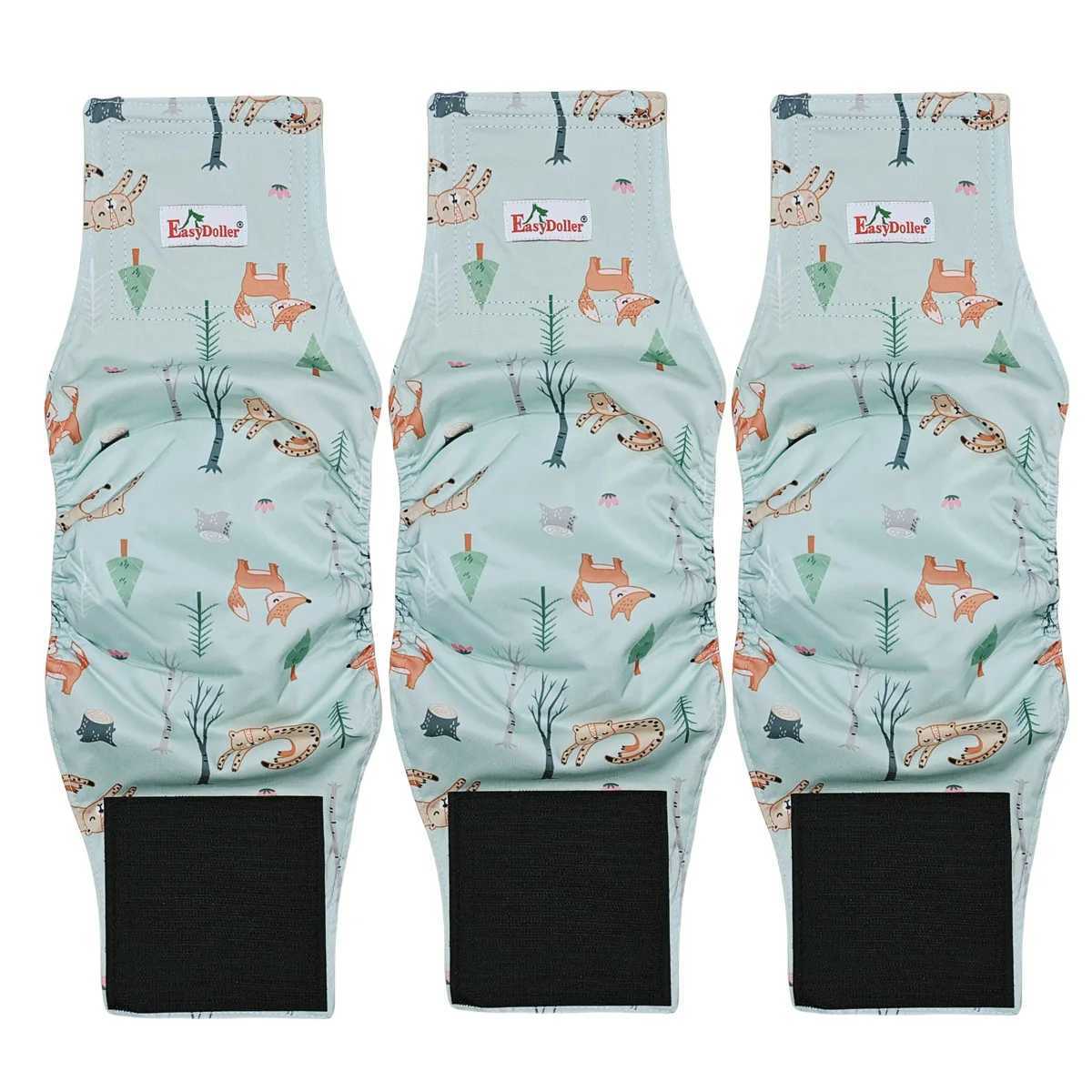 3 mens dog diapers washable and reusable abdominal straps pet physiological pants fastening straps adjustable dog diapers for training Y250320