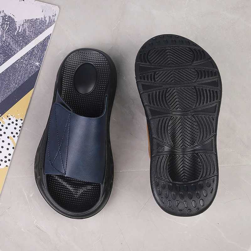 From 2025 Men Beach Sandals Slippers Outdoor Design Soft Sole Slides Men Casual Shoes Flip-flops He Slippers Sandals Y250320