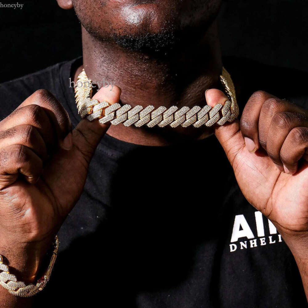 New Designer Necklace Necklaces Pass Dia Test 8-14Mm Wide Gra Moissanite Gold Sterg Sier Cuban k Chain For Men Hip Hop Chains
