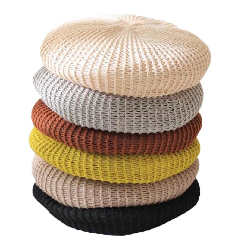 MAXSITI U Summer Breathable Cotton Linen Hollow Out Berets Caps For Women Girl Temperament Painter Hat Adjustable Accessories 250320